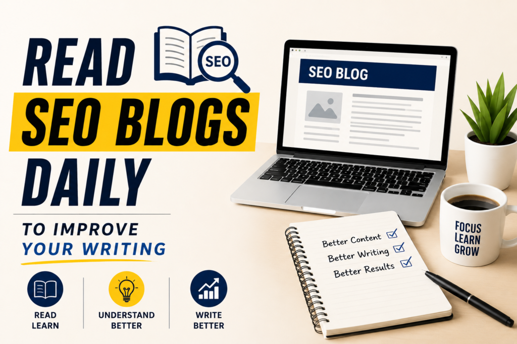 Read seo blogs daily to improve your writing